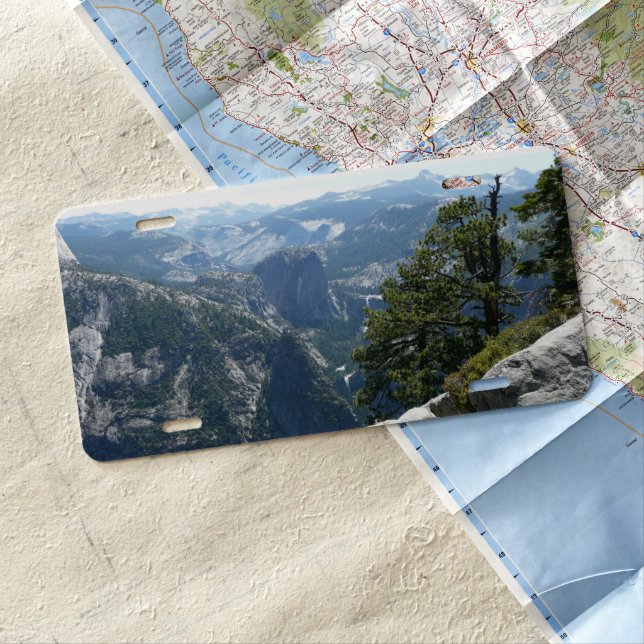 Yosemite Mountain View in Yosemite National Park License Plate (In Situ)