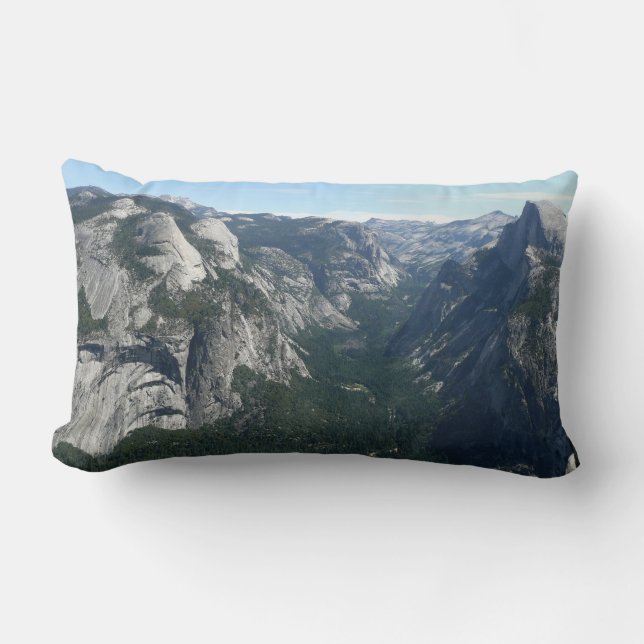 Yosemite Mountain View in Yosemite National Park Lumbar Pillow (Front)