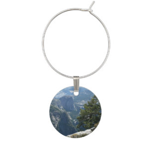 Yosemite Mountain View in Yosemite National Park Wine Glass Charm