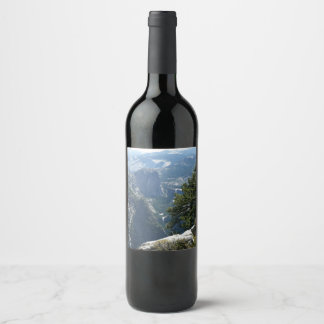 Yosemite Mountain View in Yosemite National Park Wine Label