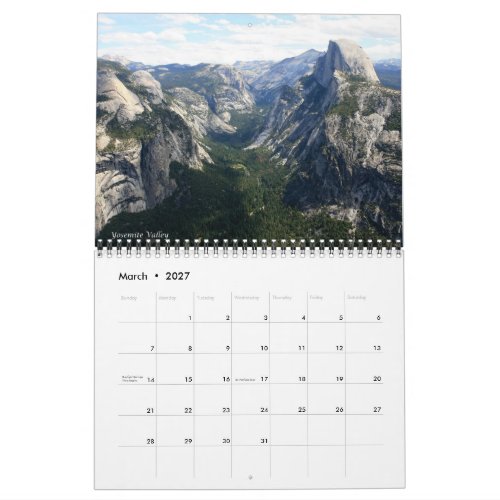 Yosemite N.P. Wall Calendar by J. Fatherree