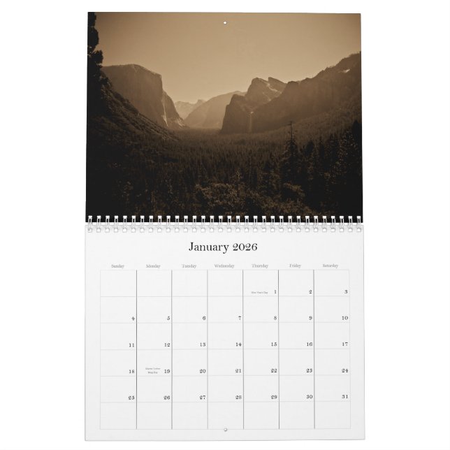 Yosemite National Park 2011 Calendar (Jan 2026)