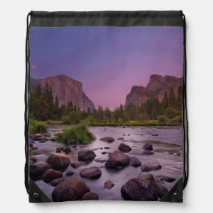 Yosemite National Park at Dusk Drawstring Bag
