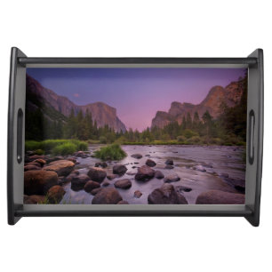 Yosemite National Park at Dusk Serving Tray