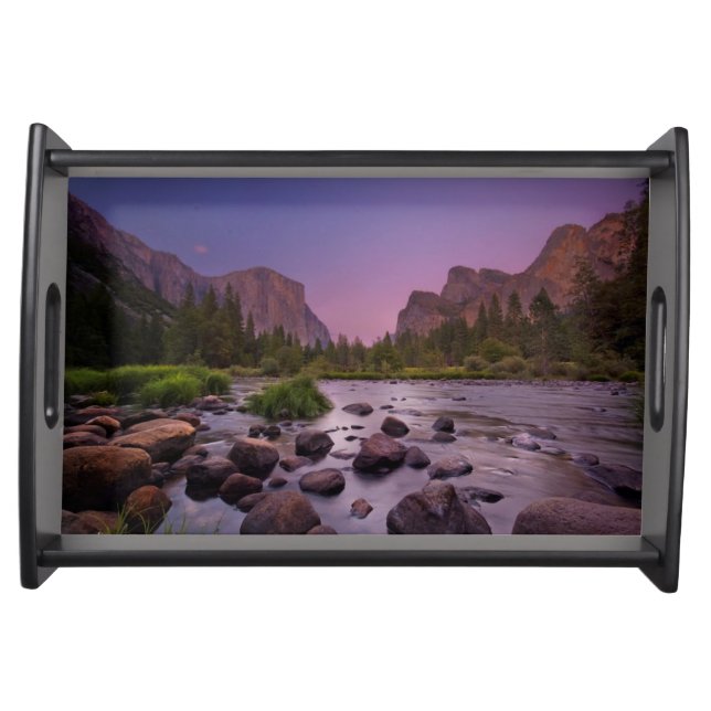 Yosemite National Park at Dusk Serving Tray (Front)