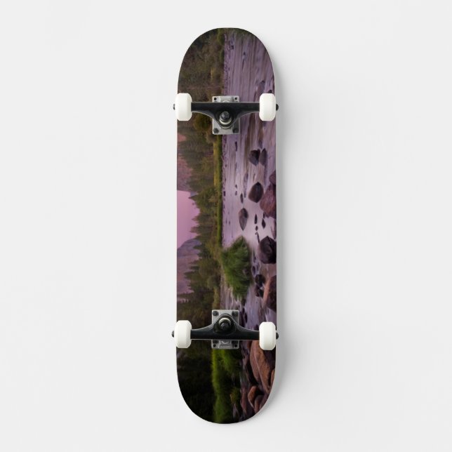 Yosemite National Park at Dusk Skateboard Deck (Front)