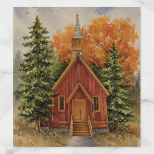 Yosemite National Park Autumn Forest Wedding Envelope Liner