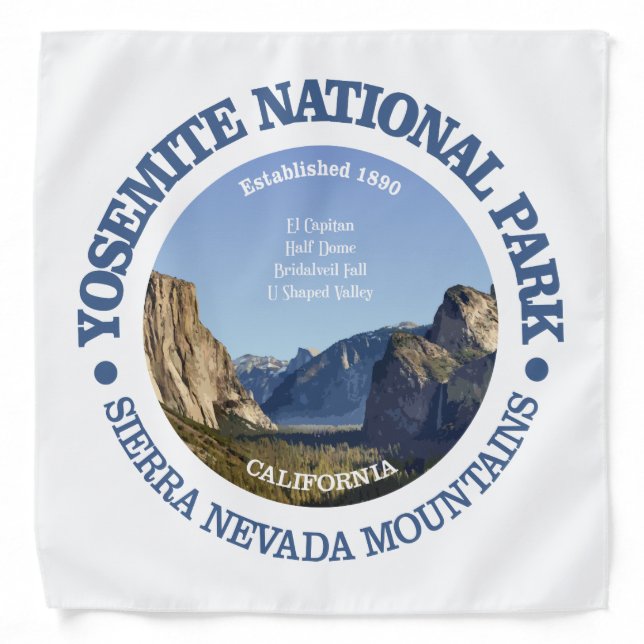 Yosemite National Park Bandana (Front)