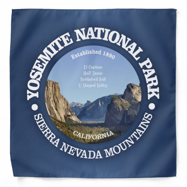 Yosemite National Park Bandana (Front)
