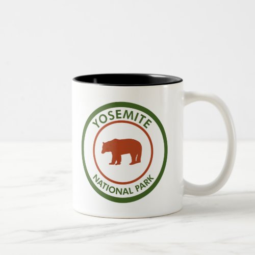 Yosemite National Park Bear Classic Round Sticker Two_Tone Coffee Mug