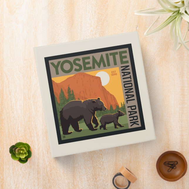 Yosemite National Park | Bear Family 3 Ring Binder (In Situ)
