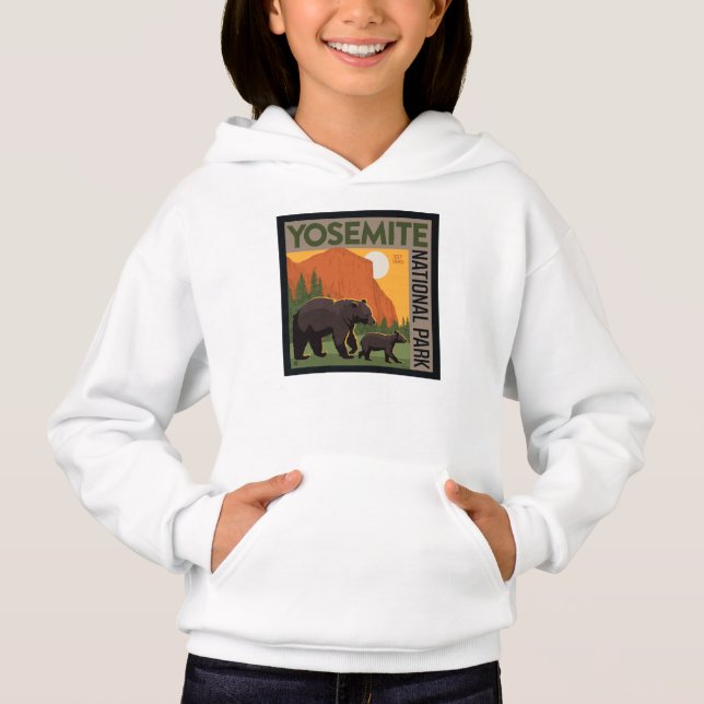 Yosemite National Park | Bear Family Hoodie (Front)