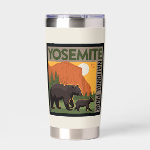 Yosemite National Park Bear Family Insulated Tumbler