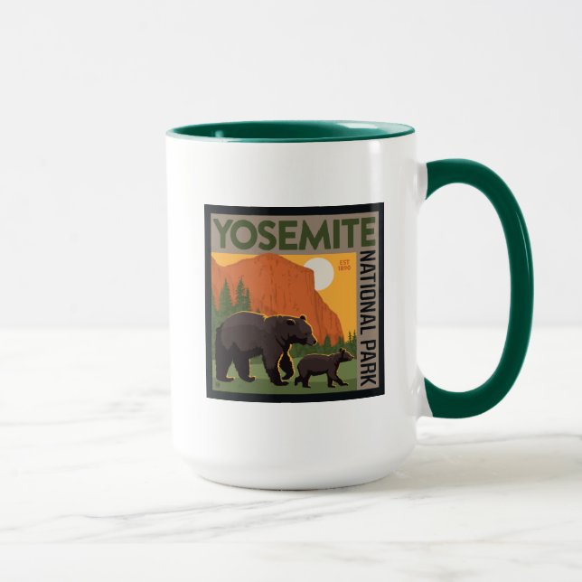 Yosemite National Park | Bear Family Mug (Right)