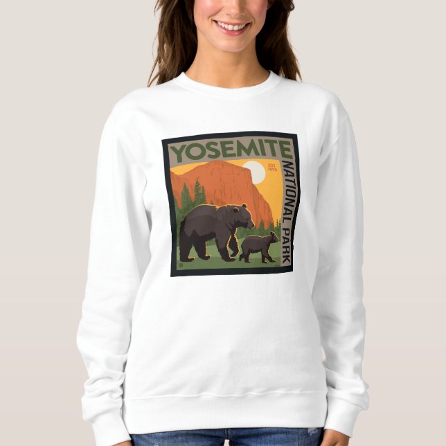 Yosemite National Park | Bear Family Sweatshirt (Front)