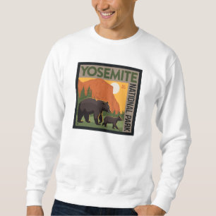 Yosemite National Park   Bear Family Sweatshirt