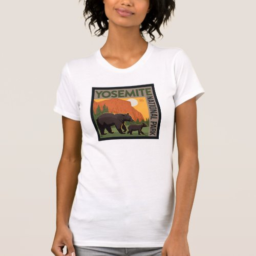 Yosemite National Park  Bear Family T_Shirt