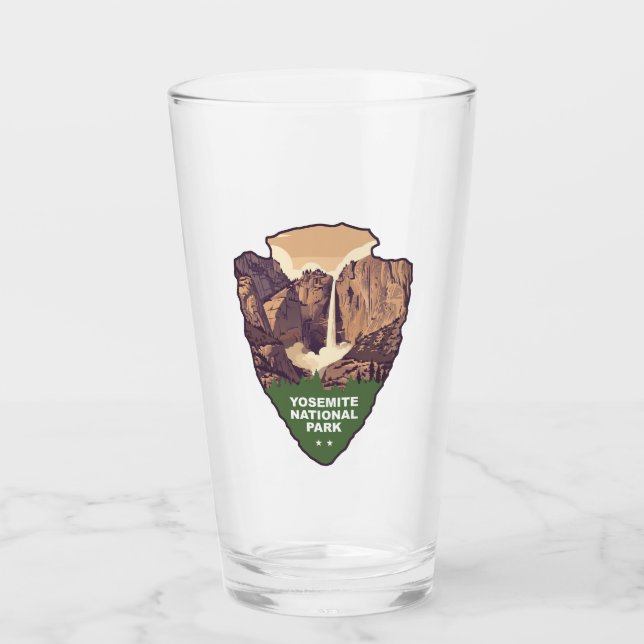 Yosemite National Park Bridalveil Fall Arrowhead Glass (Front)