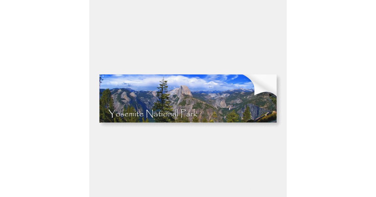 Yosemite National Park Bumper Sticker Zazzle