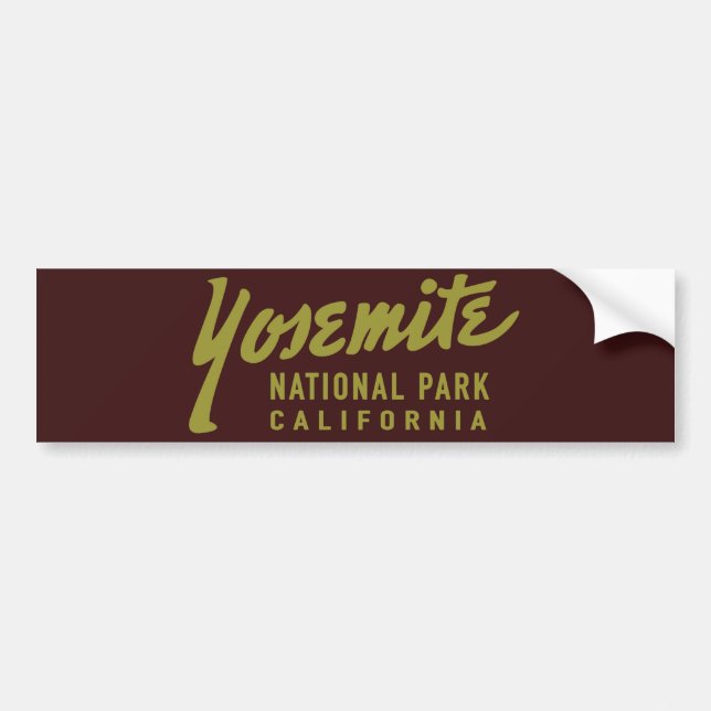 Yosemite National Park Bumper Sticker (Front)
