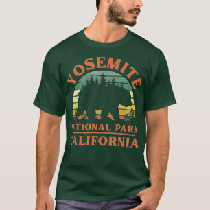Yosemite National Park California Bear Nature Hiki T-Shirt
