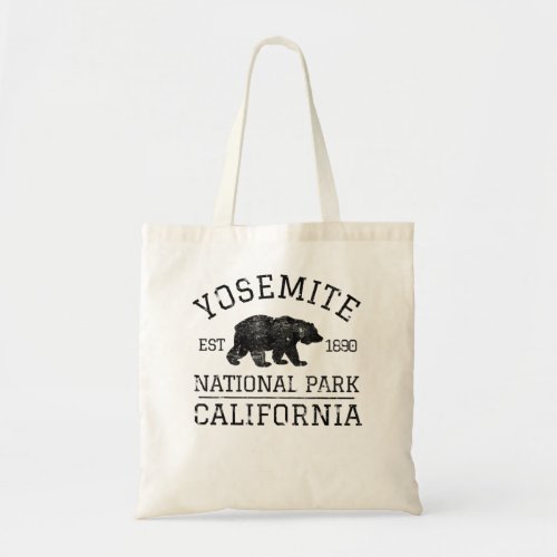 Yosemite National Park California Bear Nature Hiki Tote Bag