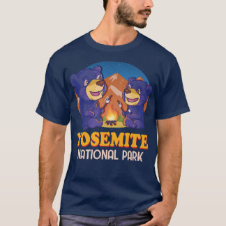 Yosemite National Park California Black Bear Vinta T-Shirt