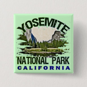 Yosemite National Park, California Button