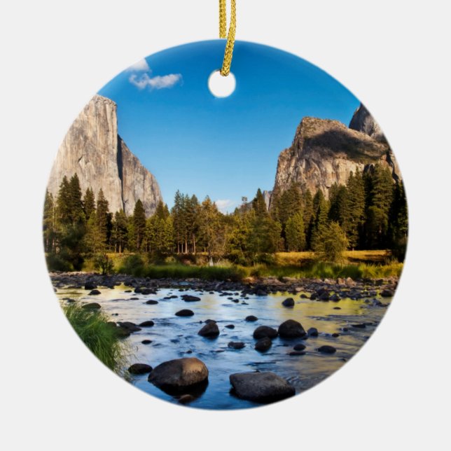 Yosemite National Park, California Ceramic Ornament (Front)
