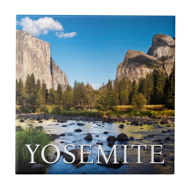 Yosemite National Park, California Ceramic Tile (Front)