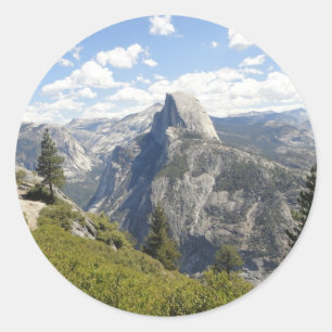 Yosemite National Park California Half Dome Valley Classic Round Sticker
