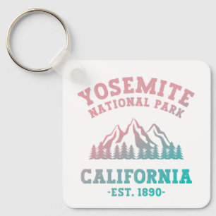 Yosemite National Park California Hiking Gradient Keychain