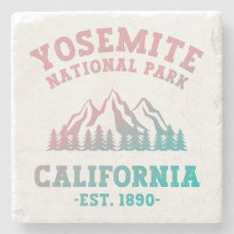 Yosemite National Park California Hiking Gradient Stone Coaster