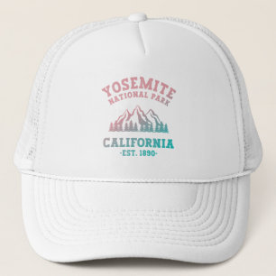 Yosemite National Park California Hiking Gradient Trucker Hat