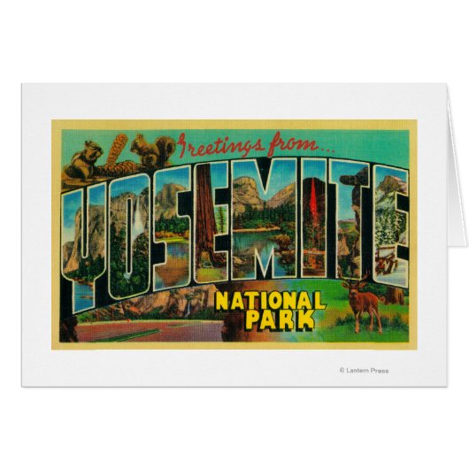 Yosemite National Park, California - Large Lette (Front Horizontal)