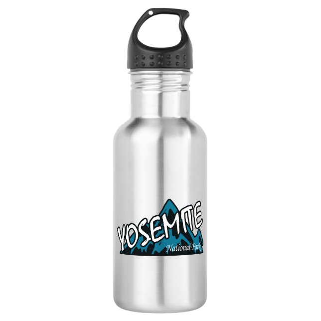 Yosemite National Park California Mountains Stainless Steel Water Bottle (Front)