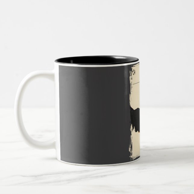 Yosemite National Park California Nature Minimal T Two-Tone Coffee Mug (Left)