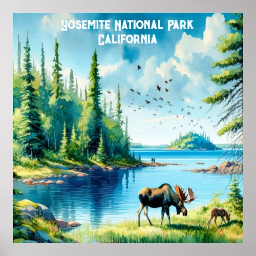 Yosemite National Park California Poster
