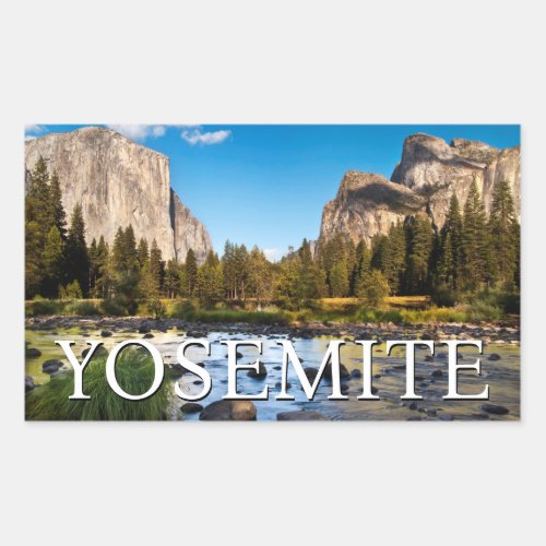 Yosemite National Park California Rectangular Sticker