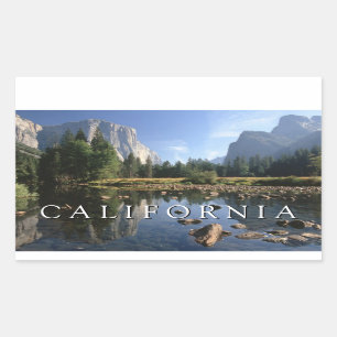 Yosemite National Park California Rectangular Sticker