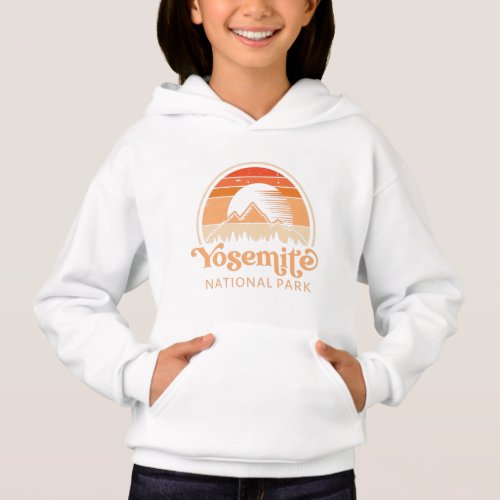 Yosemite National Park California Retro Vintage Hoodie