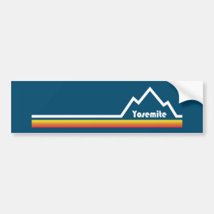 Yosemite National Park California Stripe Bumper Sticker