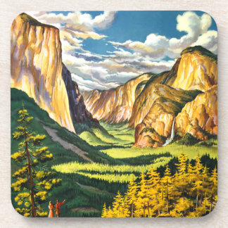 Yosemite National Park California Travel Art Beverage Coaster
