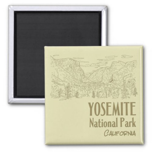 Yosemite National Park California Tunnel View Keyc Magnet