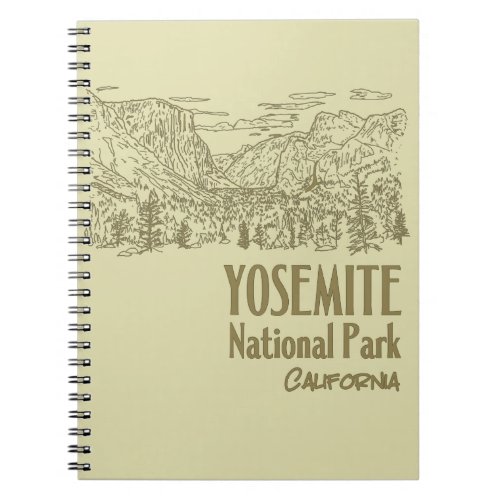 Yosemite National Park California Tunnel View Notebook