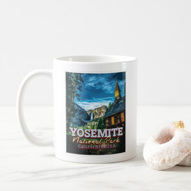 YOSEMITE NATIONAL PARK - CALIFORNIA UNITED STATES COFFEE MUG (With Donut)