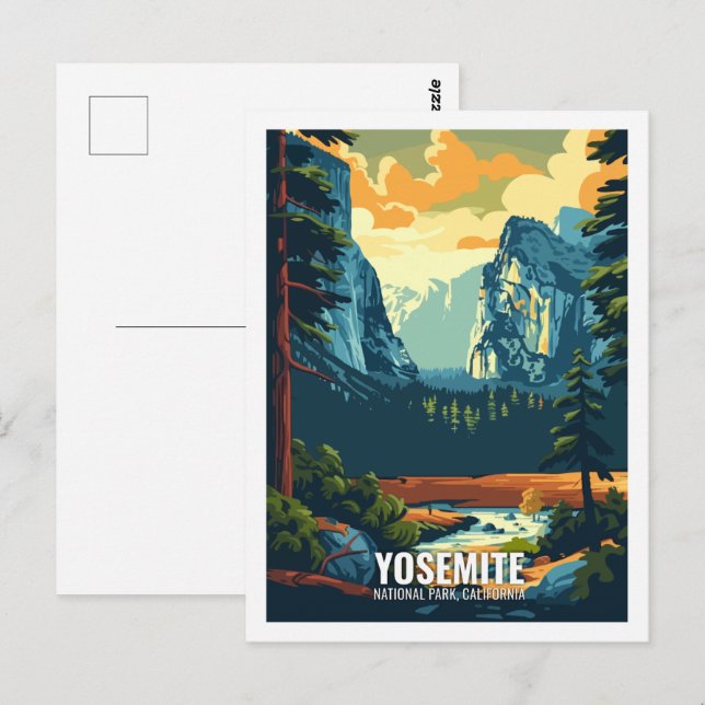 Yosemite National Park California USA  Postcard (Front/Back)