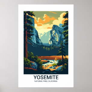Yosemite National Park California USA Poster