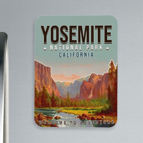 Yosemite National Park California Vintage 1960s Magnet