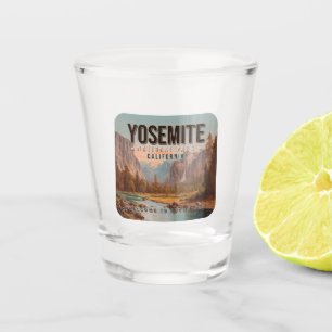 Yosemite National Park California Vintage 1980s Shot Glass